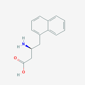 Chemical structure of H-β-HoAla(1-Naphthyl)-OH