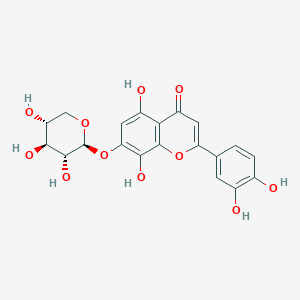 Chemical structure of Hypoletin-7-O-β-D-xylopyranoside