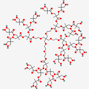 Chemical structure of Hyperbranched bis-MPA polyester-64-hydroxyl, generation 4