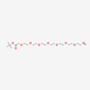 Chemical structure of Hydroxy-PEG7-CH2-Boc