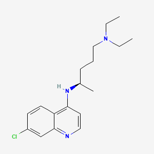 Chemical structure of (-)-Chloroquine