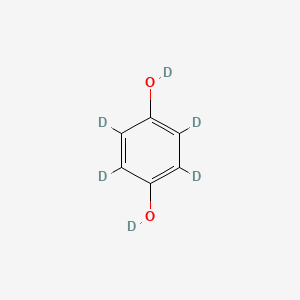 Chemical structure of hydroquinone-D6
