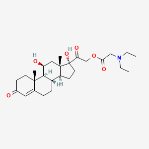 Chemical structure of Hydrocortamate
