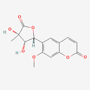 Chemical structure of Hydramicromelin D