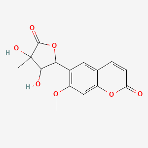 Chemical structure of Hydramicromelin B