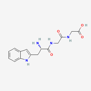 Chemical structure of H-Trp-Gly-Gly-OH