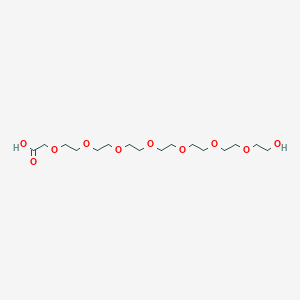 Chemical structure of HO-PEG7-CH2COOH
