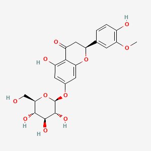 Chemical structure of Homoeriodictyol 7-O-glucoside