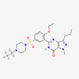 Chemical structure of Homo Sildenafil-d5