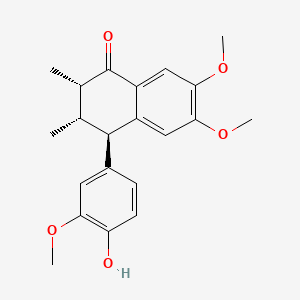 Chemical structure of (-)-Holostyligone