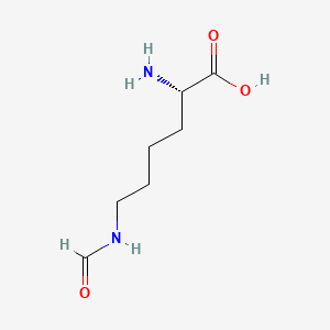 Chemical structure of H-Lys(For)-OH