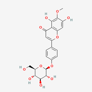 Chemical structure of Hispidulin 4'-glucoside