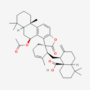 Chemical structure of Hispidanin B