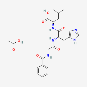 Chemical structure of Hippuryl-His-Leu acetate salt