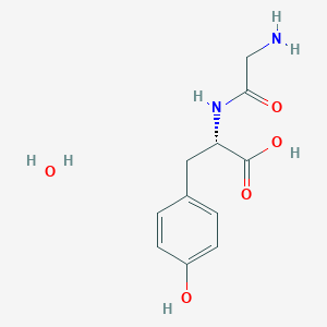 Chemical structure of H-Gly-Tyr-OH Hydrate