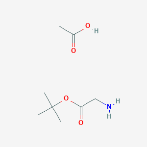 Chemical structure of H-Gly-otbu acoh