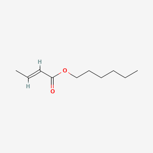 Chemical structure of Hexyl but-2-enoate
