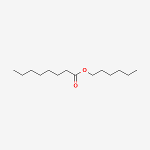 Chemical structure of Hexyl octanoate
