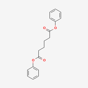 Chemical structure of 1,6-Diphenyl hexanedioate