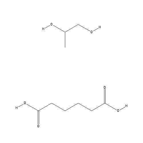 Chemical structure of Propylene glycol, adipic acid resin