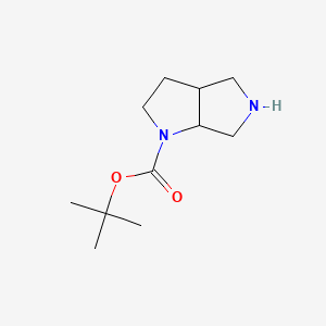Chemical structure of tert-butyl hexahydropyrrolo[3,4-b]pyrrole-1(2H)-carboxylate