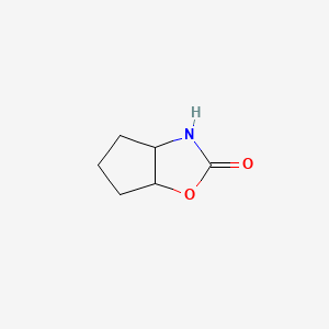 Chemical structure of Hexahydro-2H-Cyclopenta[d]Oxazol-2-One