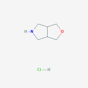 Chemical structure of Hexahydro-1H-furo[3,4-c]pyrrole hydrochloride