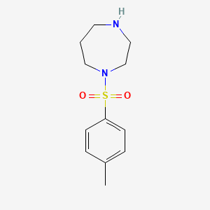 Chemical structure of 1-(4-Methylphenyl)sulfonyl-1,4-diazepane