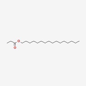 Chemical structure of hexadecyl propionate