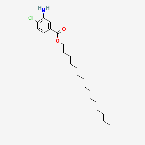 Chemical structure of Hexadecyl 3-amino-4-chlorobenzoate