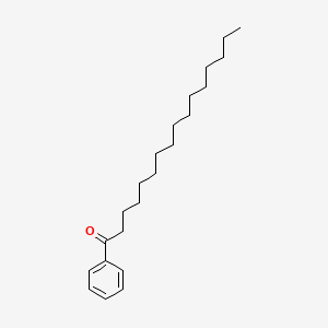 Chemical structure of Hexadecanophenone