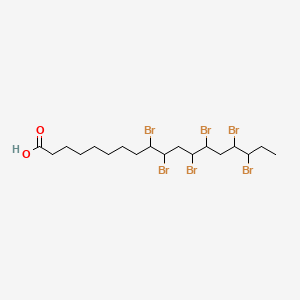 Chemical structure of Hexabromostearic Acid