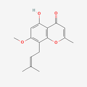 Chemical structure of Heteropeucenin, methyl ether