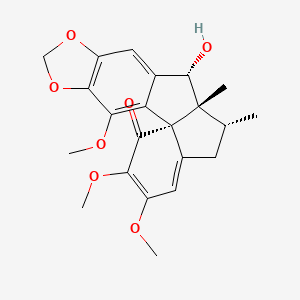 Chemical structure of Heteroclitin G