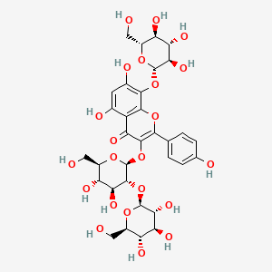 Chemical structure of Herbacetin 3-sophoroside-8-glucoside