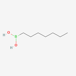 Chemical structure of Heptylboronic acid