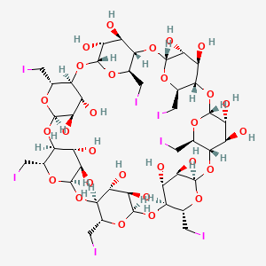 Chemical structure of Heptakis(6-iodo-6-deoxy)-β-cyclodextrin