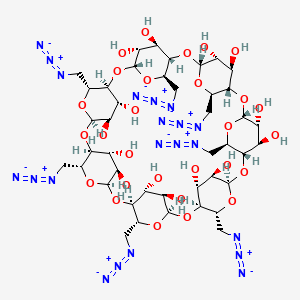Chemical structure of Heptakis-(6-azido-6-deoxy)-β-cyclodextrin