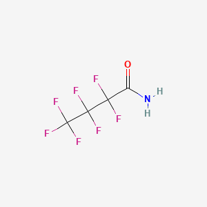 Chemical structure of Heptafluorobutyramide