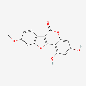 Chemical structure of HedysarimcoumestanB