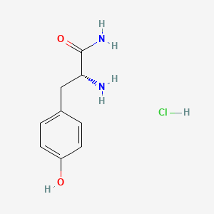 Chemical structure of H-D-Tyr-NH2 Hydrochloride