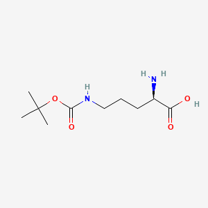 Chemical structure of H-D-Orn(Boc)-OH