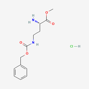 Chemical structure of H-Dab(Z)-OME HCL