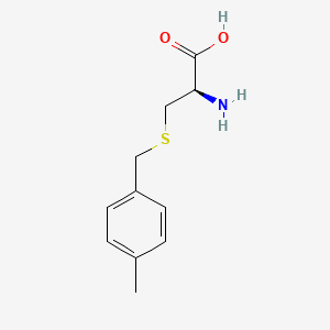 Chemical structure of H-Cys(4-mbzl)-oh