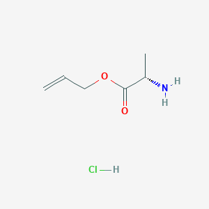 Chemical structure of H-Ala-oall hcl