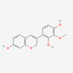 Chemical structure of Haginin A