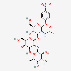 Chemical structure of H type 1 β-pNP Glycoside