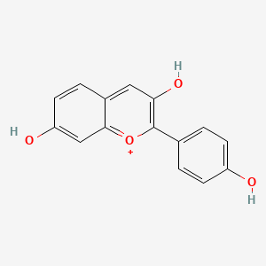 Chemical structure of Guibourtinidin chloride