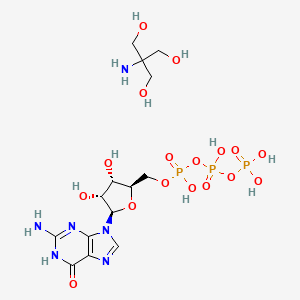 Chemical structure of Guanosine 5′-triphosphate tris salt