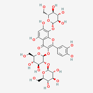 Chemical structure of Gossypetin 3-sophoroside-8-glucoside